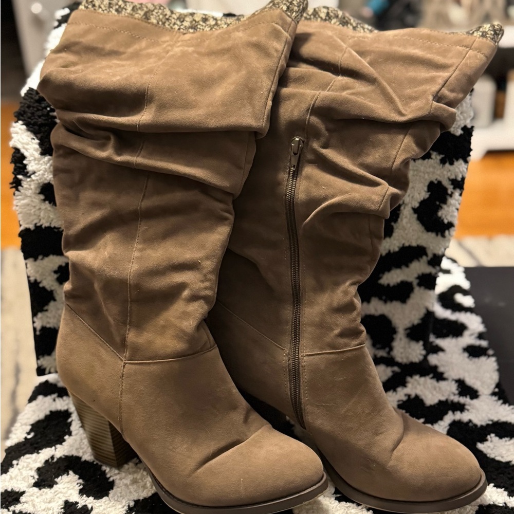 Brown Calf High Boots sz 11